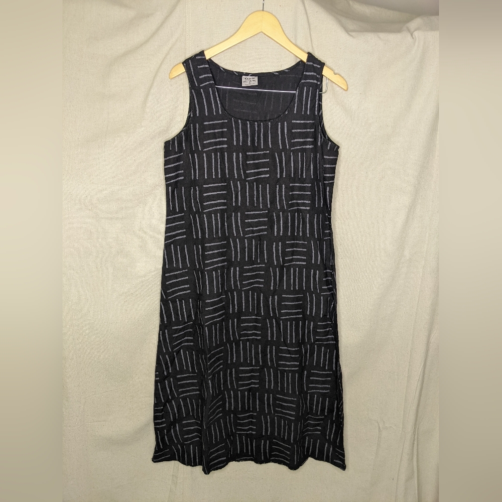 Vintage 100% Linen Dress